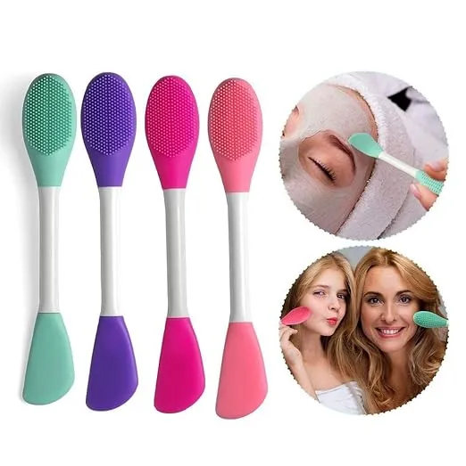 0e533dec4fd9f1fb1030d70e93e16017.jpg_2200x2200q80.jpg__1731165171.webp Double Ended Silicone Face Mask & Cleansing Brush | Soft Reusable Skincare Applicator | Pack of 2 - Image 9