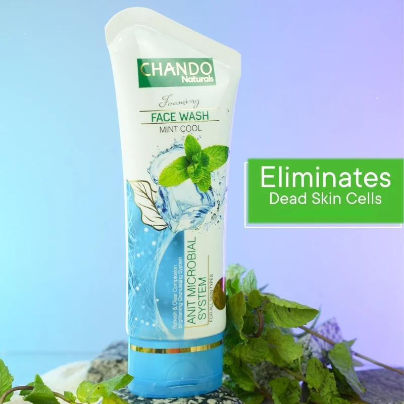 10_1758828060.webp Face Wash | Chando Naturals Mint Cool Anti-Microbial Face Wash 100ml Daily Cleanser for Oily and Acne-Prone Skin - Image 3