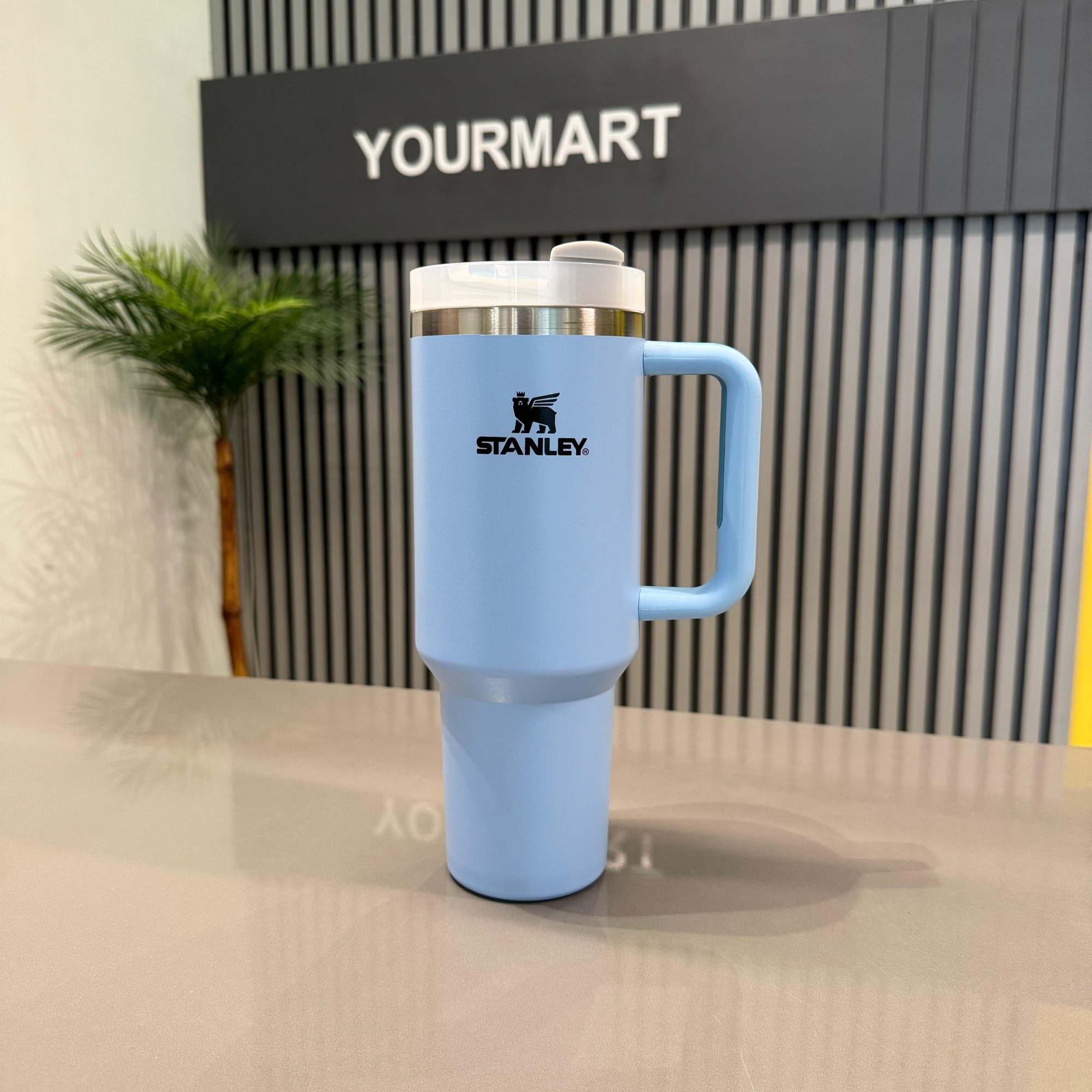 13_1757936137.jpg Light Blue Stanley 40 Oz Stainless Steel Tumbler | Leak-Proof Vacuum Insulated Travel Mug | Hot & Cold - Image 6