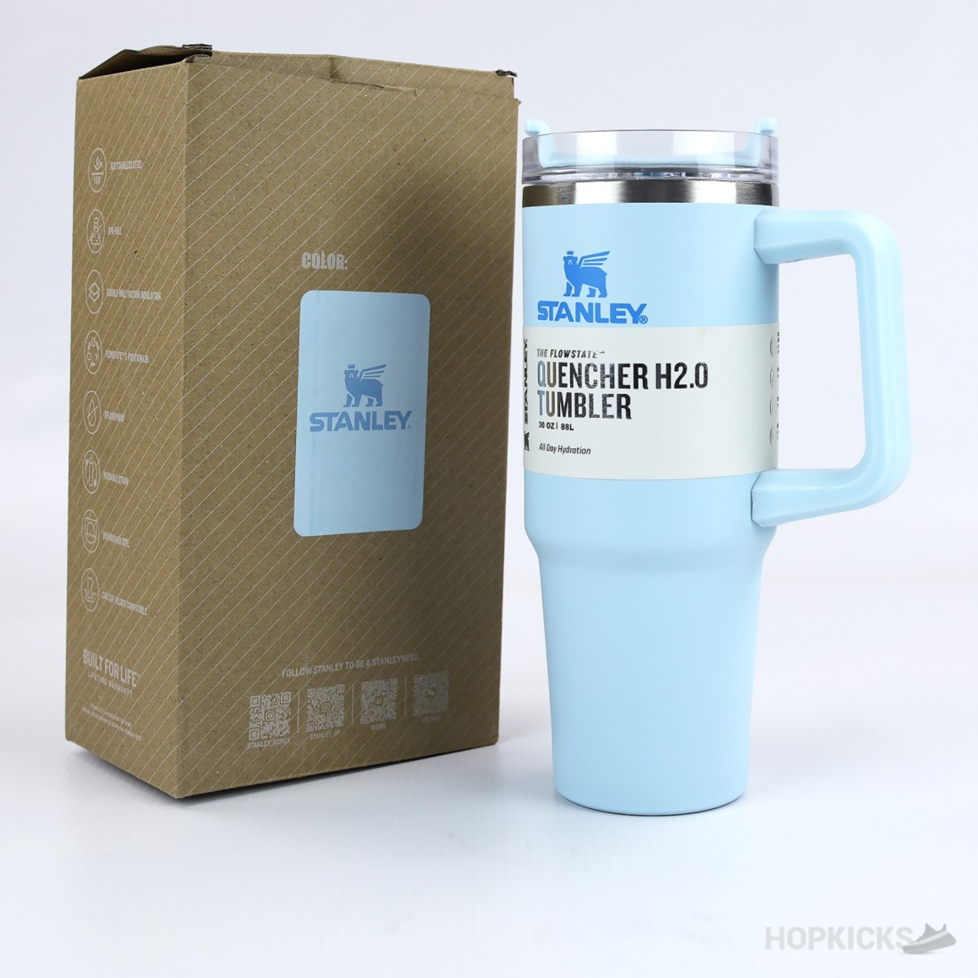 16_1757936139.jpg Light Blue Stanley 40 Oz Stainless Steel Tumbler | Leak-Proof Vacuum Insulated Travel Mug | Hot & Cold - Image 2