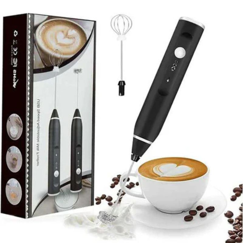 1_1738735762.jpg Rechargeable Electric Coffee Frother & Egg Beater | High-Speed Handheld Mixer with USB Charging - Image 5