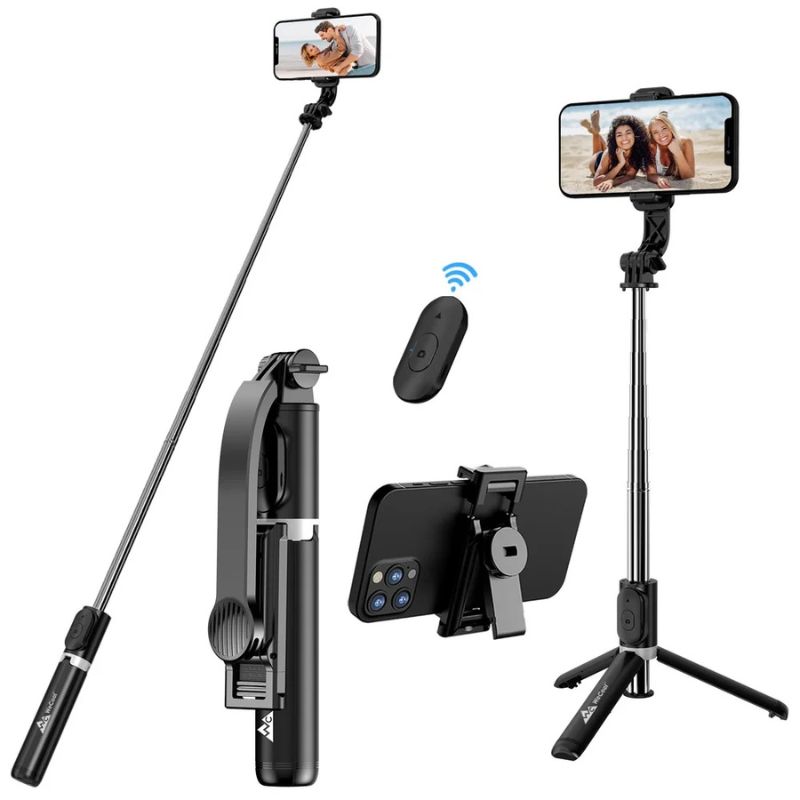 1_1740132638.jpg NeePho P170S Selfie Stick Tripod | Extendable , Bluetooth Remote, Universal Smartphone Mount | Durable Metal Build & Lightweight Design - Image 13