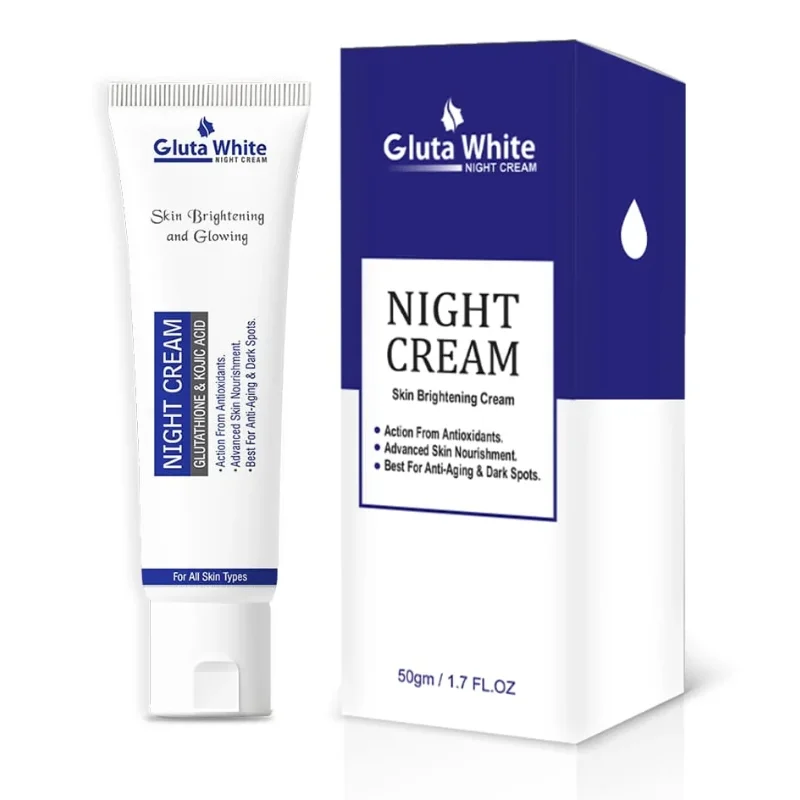 gluta white night cream | advanced brightening & anti aging formula with glutathione & vitamins (50ml) gluta white night cream | advanced brightening & anti aging formula with glutathione & vitamins (50ml)