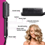 2-2-2-150x150_1727332308.jpg Hair Straightener Brush & Styler | Model 909 | Fast Heating Electric Straightening Comb - Image 5