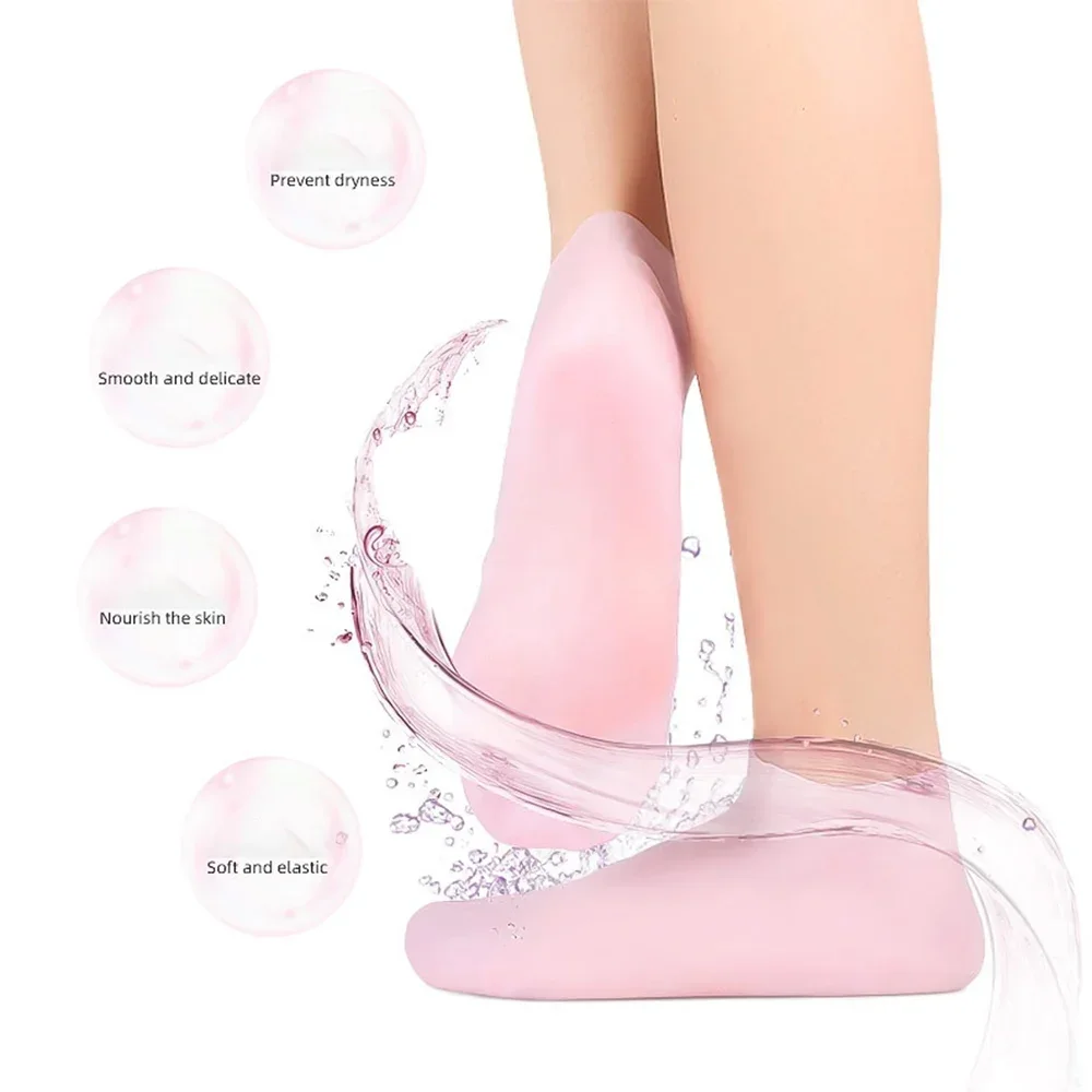 2-6_1728909993.webp Silicone Jelly Socks | Ultra-Moisturizing Gel Foot Care & Spa Therapy | Without Box - Image 4