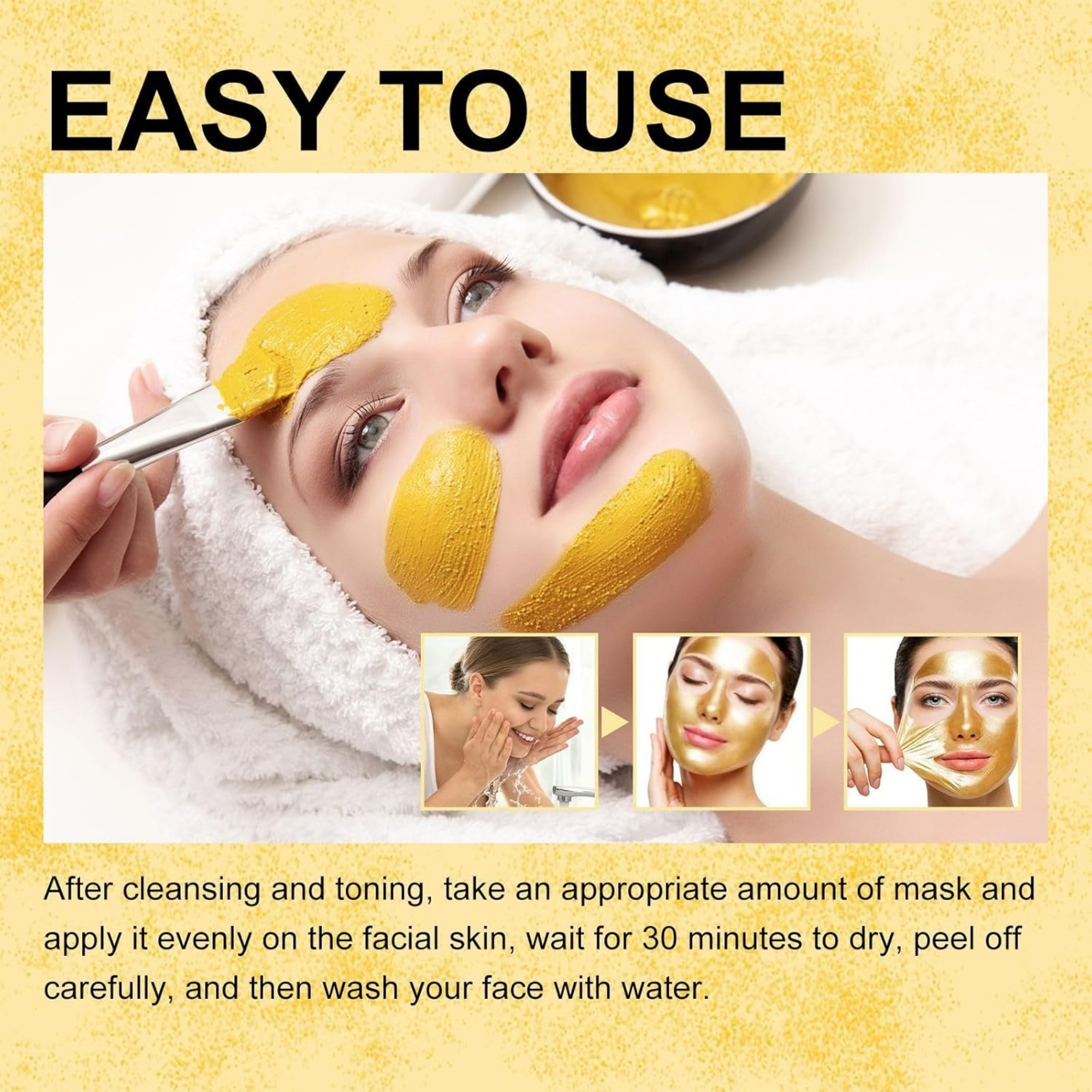 20_1758004195.jpg Retinol Snake Venom Peptide Gold Mask | Anti-Aging Moisturizing Brightening Skincare Cream 100g - Image 5