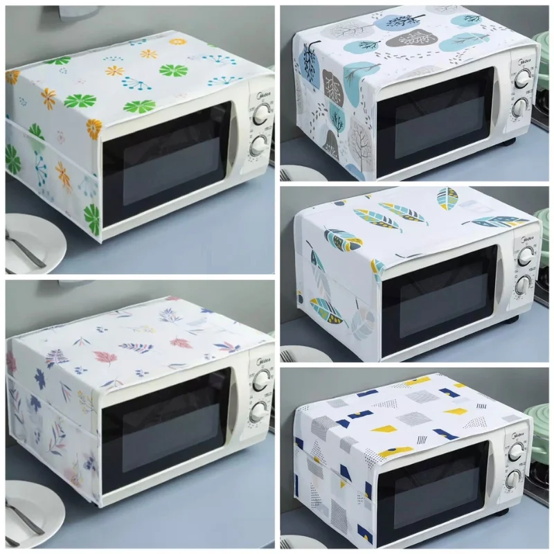 2_1754931207.webp Oven & Microwave Cover | Waterproof Oil Dust Protector with Double Side Pockets - Image 6