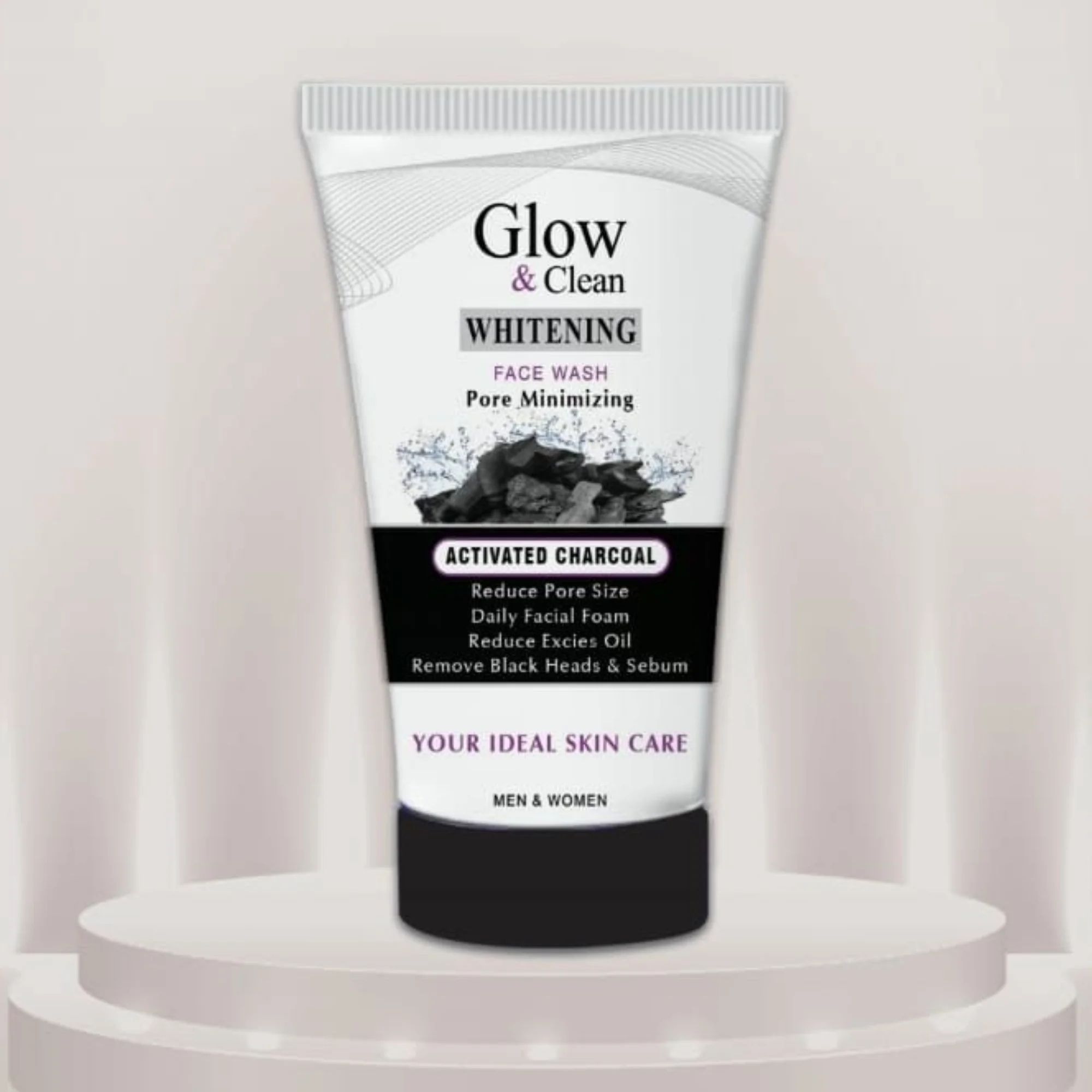 2_1756986937.webp Glow & Clean Charcoal Face Wash | Deep Cleansing Oil Control & Pore Care - Image 4