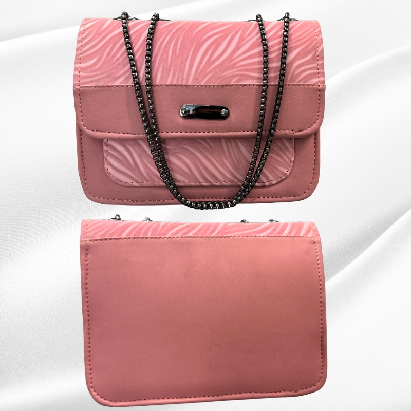 2_1758779758.jpg Luxury Women’s Shoulder Bag in Pink Faux Leather for Casual, Work, and Formal Use - Image 2