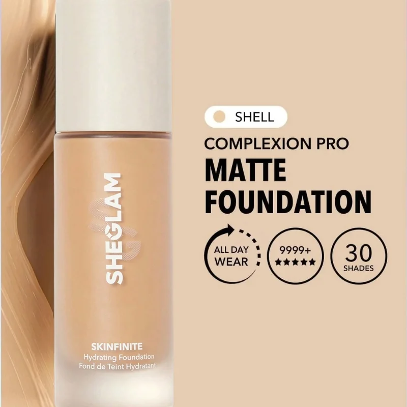 Sheglam Complexion Pro Matte Foundation | Fair | Long Lasting - Image 3