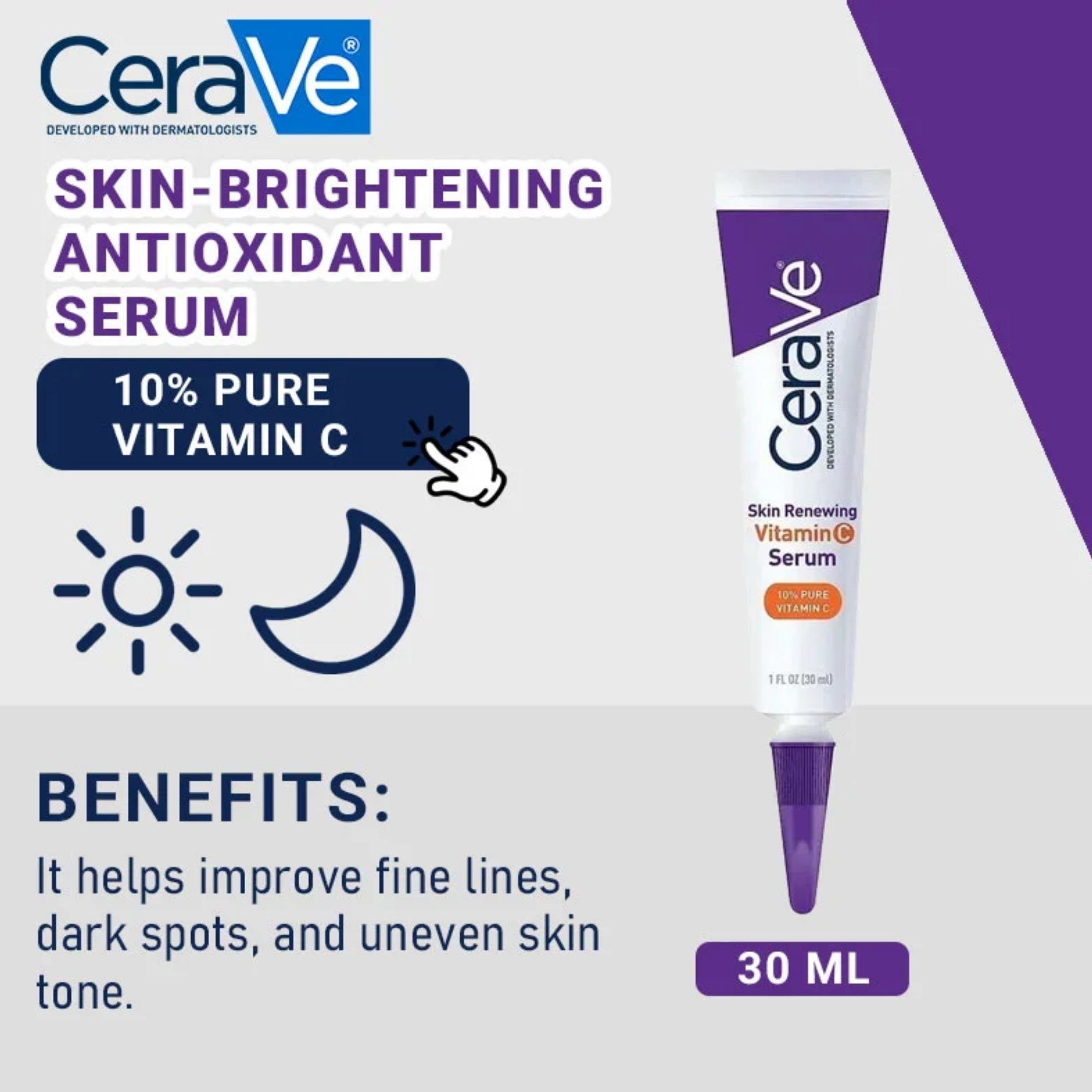 35_1758026267.jpg CeraVe Skin Renewing Vitamin C Serum 30ml | Brightening, Anti-Aging & Hydrating - Image 8