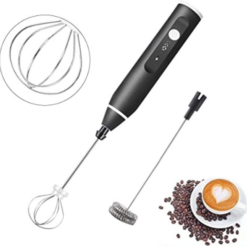 3_1738735763.jpg Rechargeable Electric Coffee Frother & Egg Beater | High-Speed Handheld Mixer with USB Charging - Image 3