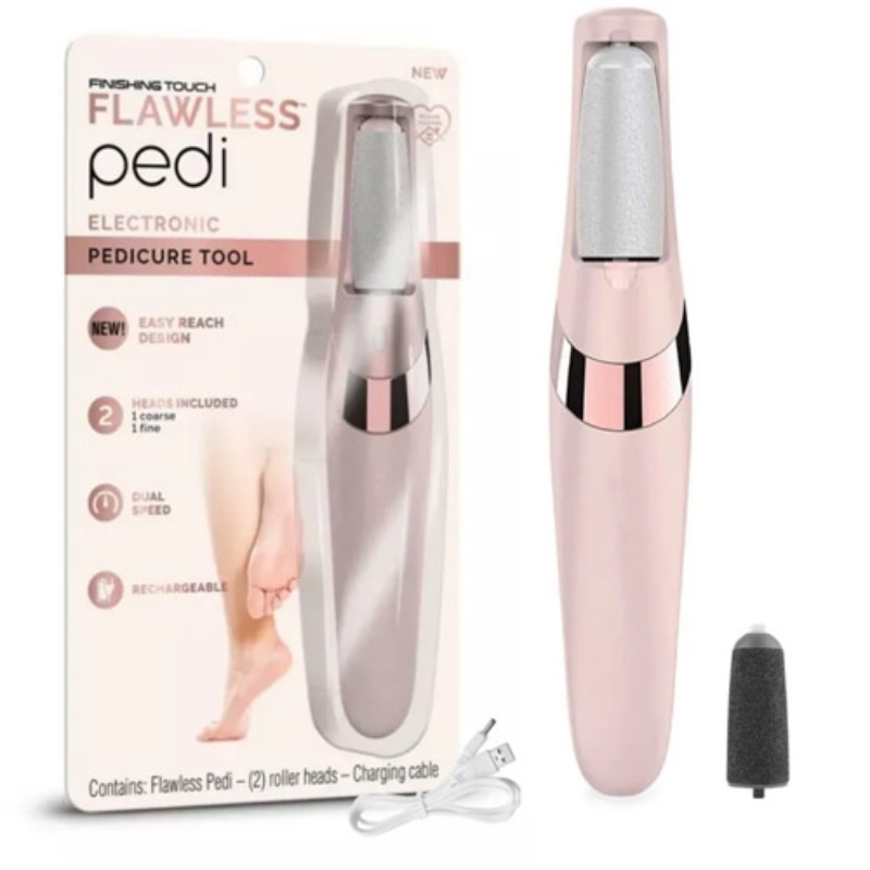 3_1753463008.jpg Flawless Pedicure Callus Remover Tool | Rechargeable Cordless Foot Care Kit for Smooth Heels - Image 3