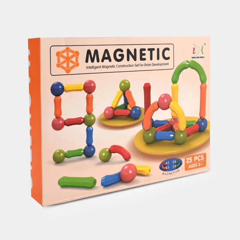 3_1755540758.webp 25 Pcs Magnetic Building Blocks Set | STEM Educational Rods & Balls Toy for Kids - Image 3