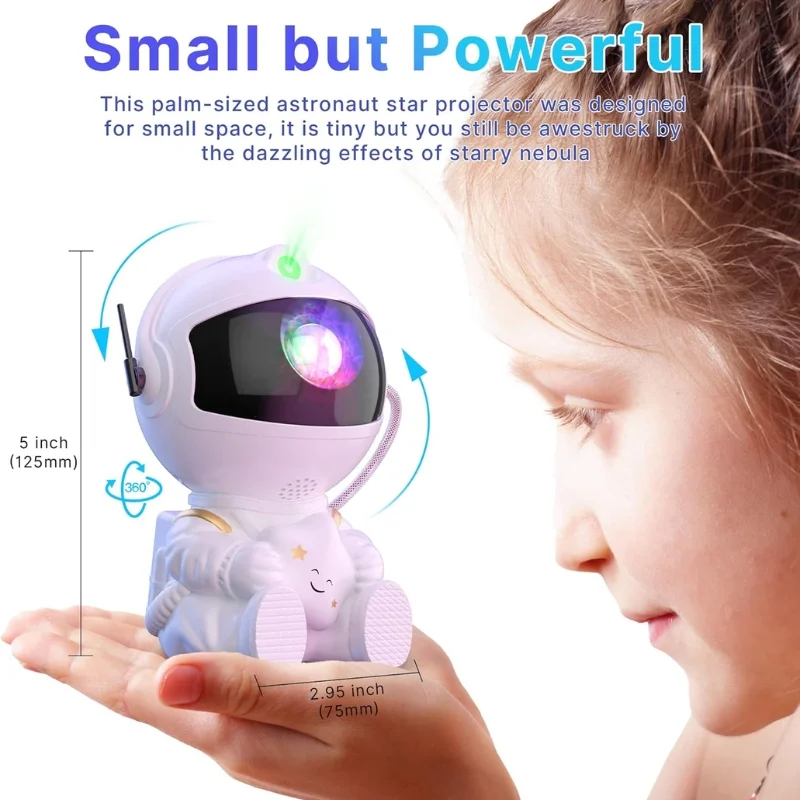 3_1755605802.webp Mini Astronaut Galaxy Projector | Star & Nebula Night Light with Remote Control | Astronaut Galaxy Lamp