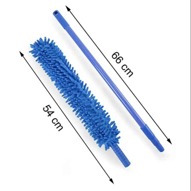 4_1726834383.jpg Flexible Micro-Fiber Duster With Telescopic Stainless Steel Handle | Fan & Home Cleaning | Random Colors