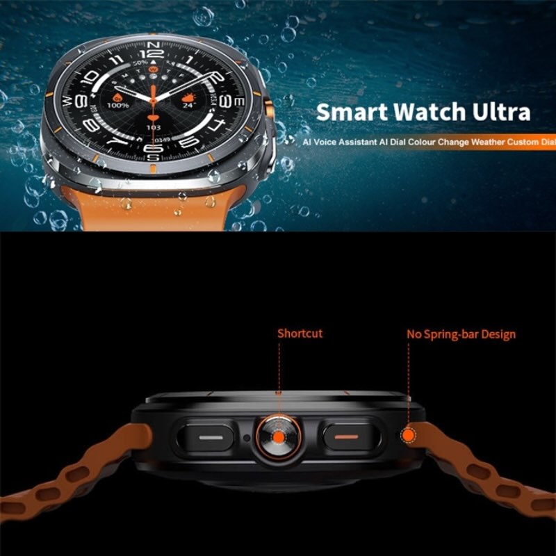 Products 800x800 - 4 TF7 Ultra Smart Watch | Metal Body, AMOLED Display, Bluetooth Calling, Fitness & Health Tracker - Image 5