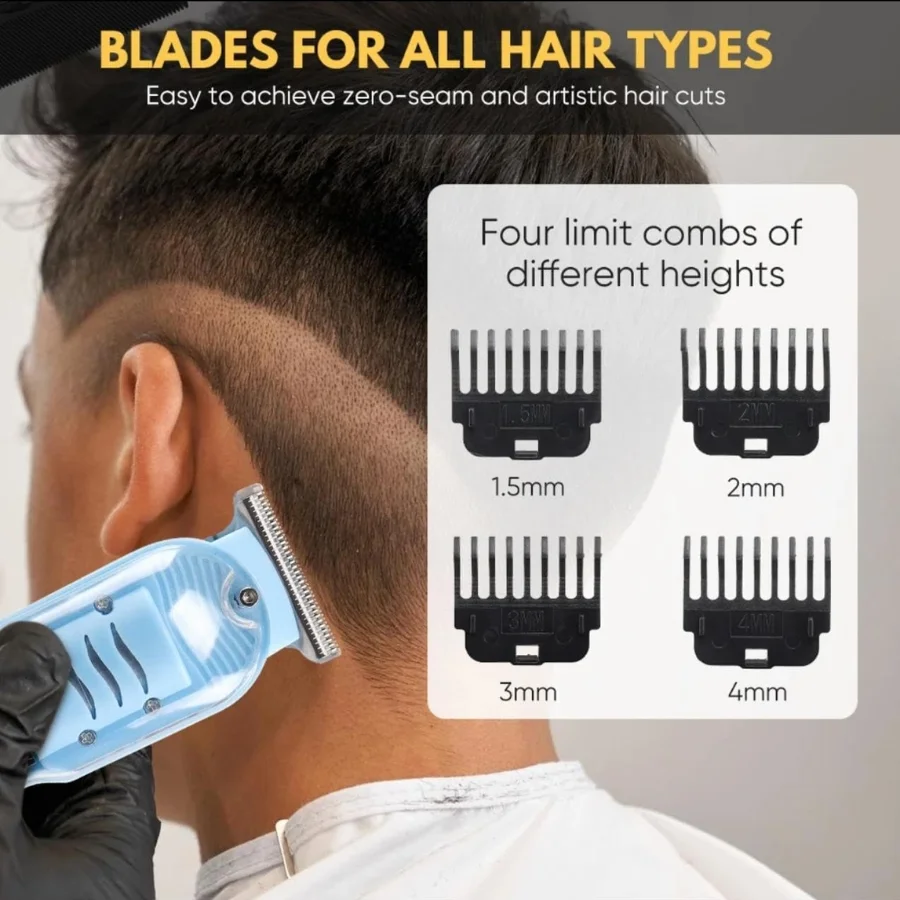 4_1756135162.webp Daling Transparent LCD Electric Hair Trimmer | USB Rechargeable | Professional Grooming | FR-D-8268 - Image 4