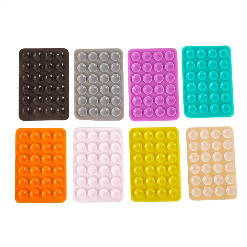 5115f9c56960120947e4d9a9cf3169e3.jpg_2200x2200q80.jpg__1728553006.webp Stick & Grip Suction Cup Phone Holder | Reusable Silicone Pad | Random Color - Image 4