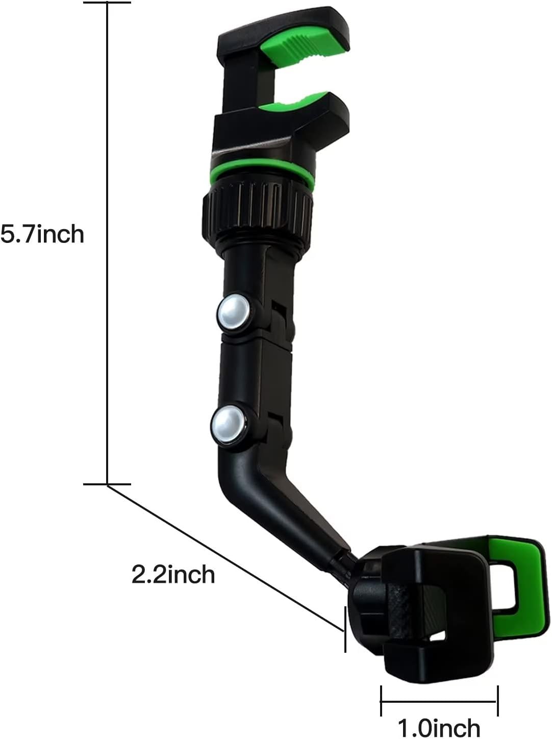 51kBS9jBpPL._AC_SL1500__1740138407.jpg Universal Car Rearview Mirror Phone Holder | Hands-Free Adjustable Mount for Smartphones & GPS - Image 8