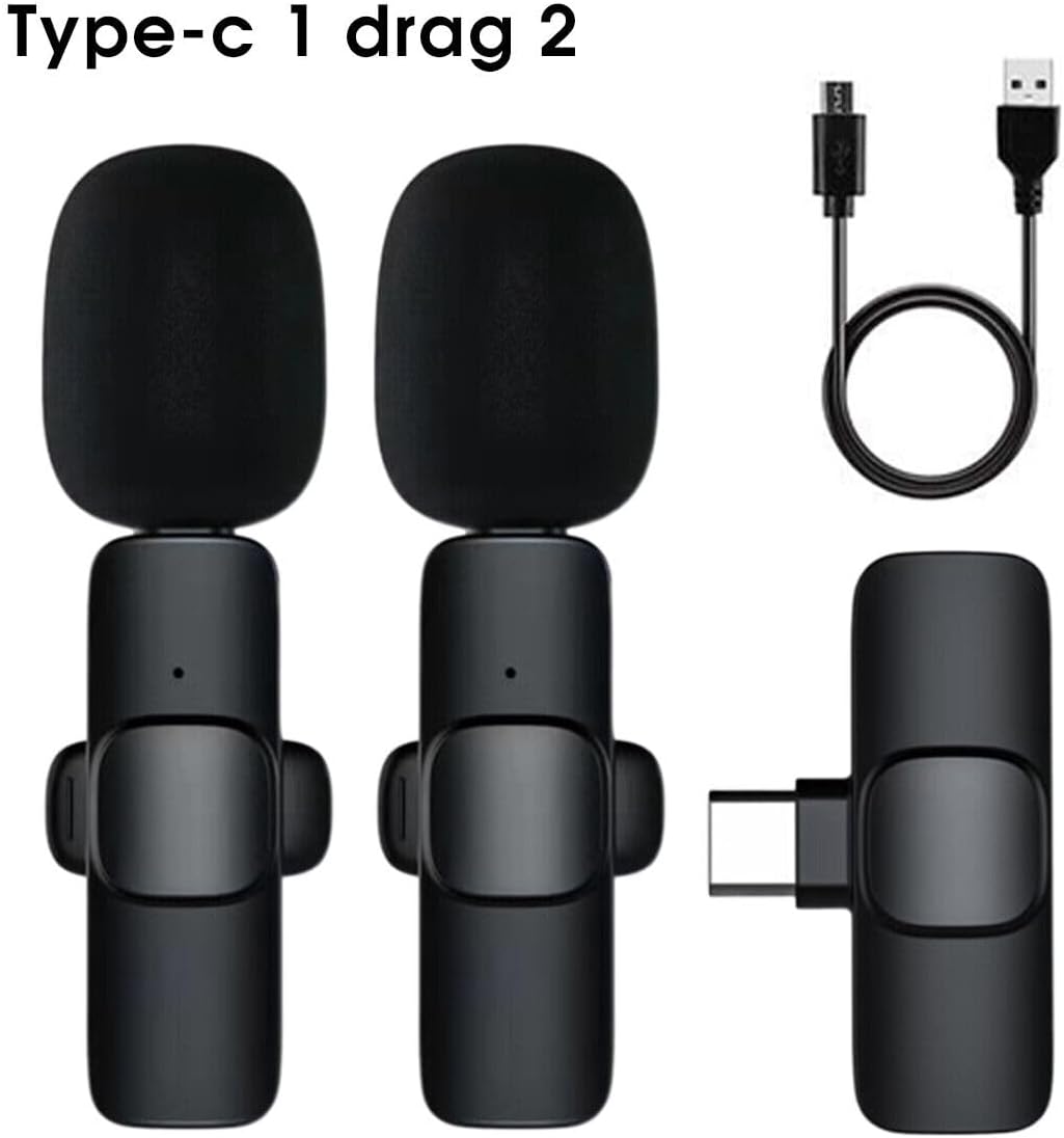 K9 Dual Wireless Lavalier Microphone | Plug & Play USB Type-C | Mic with Auto Sync & Noise Reduction - Image 7