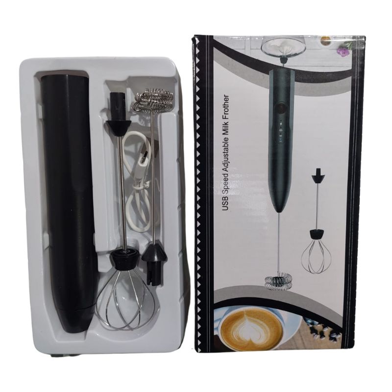 5_1738735764.jpg Rechargeable Electric Coffee Frother & Egg Beater | High-Speed Handheld Mixer with USB Charging
