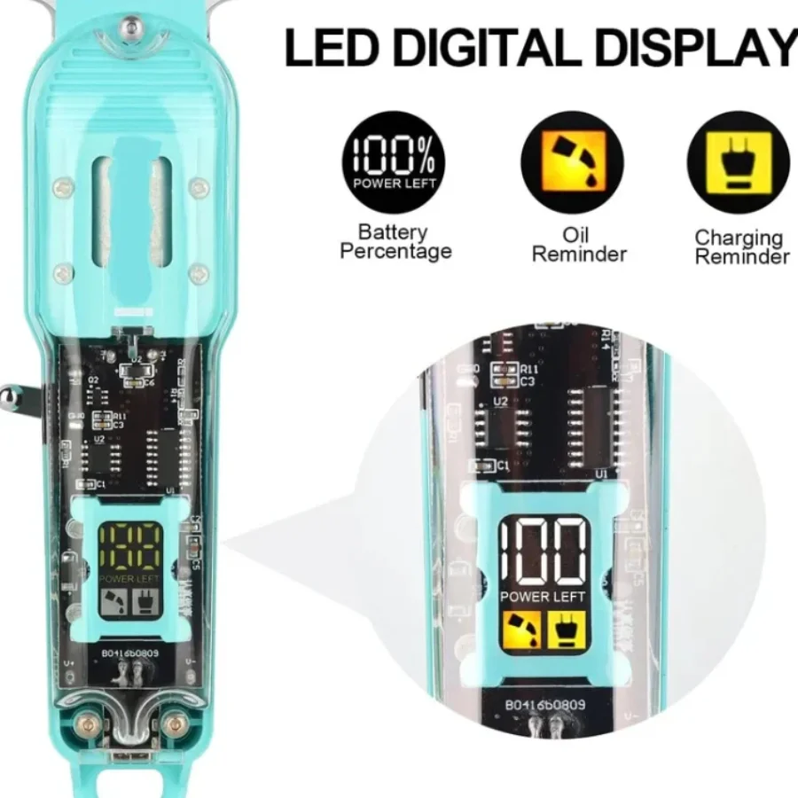 5_1756135162.webp Daling Transparent LCD Electric Hair Trimmer | USB Rechargeable | Professional Grooming | FR-D-8268 - Image 3