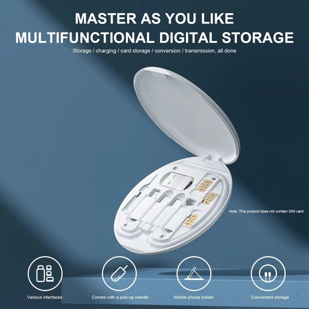 New Data Cable Storage Box | 60W Fast Charging | Multifunctional Mobile Phone Holder & Organizer - Image 4