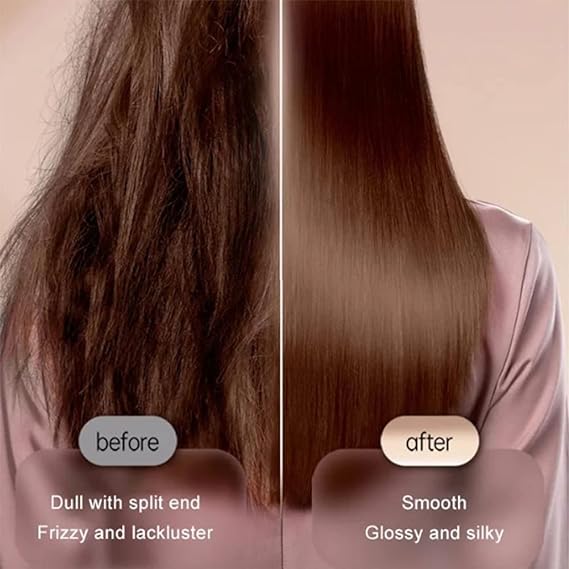 61SRJS64E2L._AC_SX569__1727332308.jpg Hair Straightener Brush & Styler | Model 909 | Fast Heating Electric Straightening Comb - Image 2