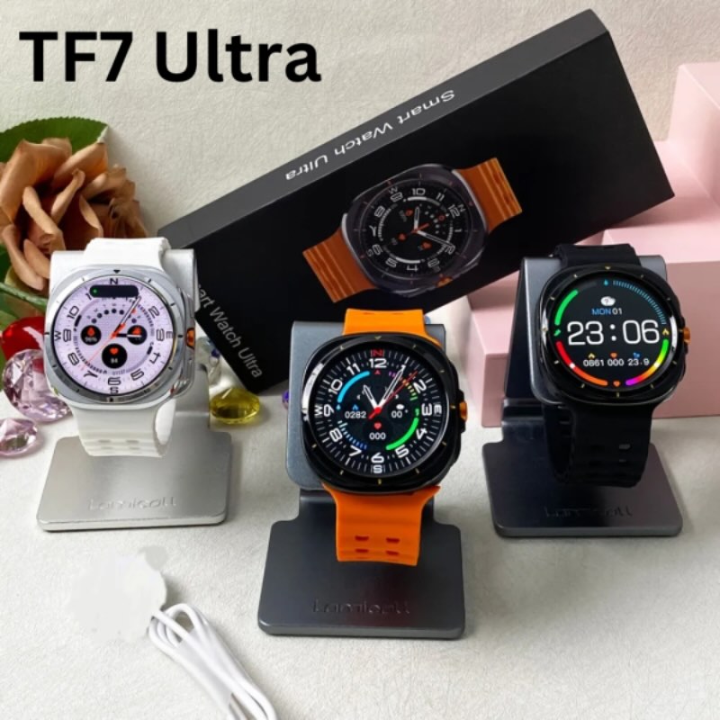 Products 800x800 - 6 TF7 Ultra Smart Watch | Metal Body, AMOLED Display, Bluetooth Calling, Fitness & Health Tracker - Image 3