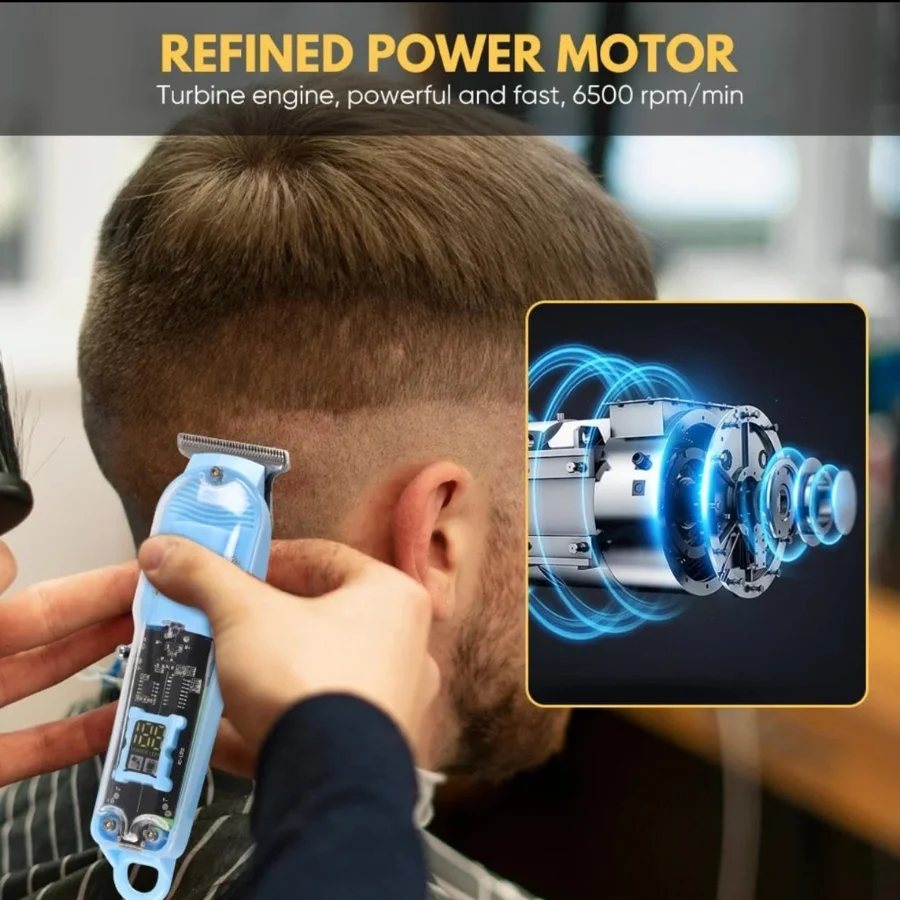 7_1756135163.webp Daling Transparent LCD Electric Hair Trimmer | USB Rechargeable | Professional Grooming | FR-D-8268