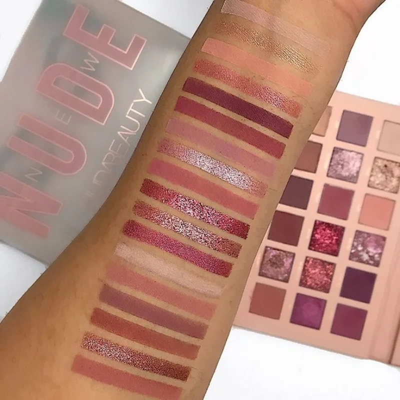 7_1756301074.webp 18 Colors Nude Eyeshadow Palette | Matte & Shimmer Pigmented Shades, Long-Lasting - Image 5