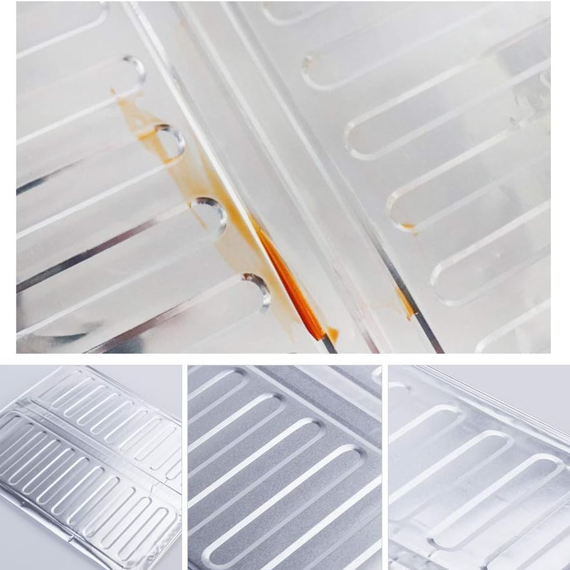 7_1757922453.jpg 3-Sided Oil Proof Aluminum Foil Splatter Guard | Foldable Heat Insulation for Kitchen Stove | Silver - Image 7