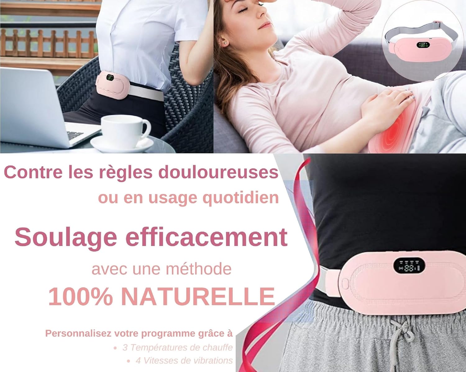 81Vi6Su5ThL._AC_SL1500__1744066341.jpg Digital Period Heating Pad & Vibrating Belt | 3 Heat Levels, 4 Massage Modes | Fast Relief for Menstrual Cramps - Image 4