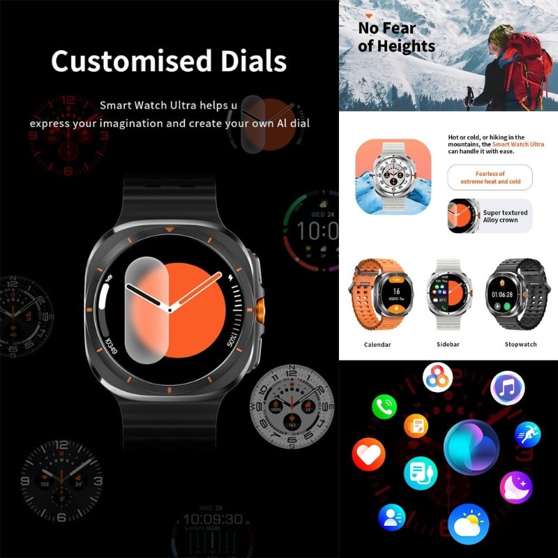 Products 800x800 - 8 TF7 Ultra Smart Watch | Metal Body, AMOLED Display, Bluetooth Calling, Fitness & Health Tracker