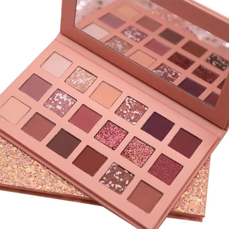 8_1756301075.webp 18 Colors Nude Eyeshadow Palette | Matte & Shimmer Pigmented Shades, Long-Lasting - Image 4