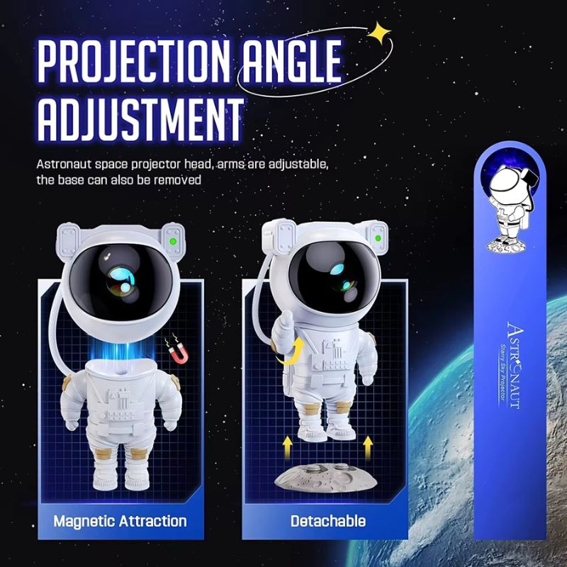 9_1740135743.jpg Astronaut Star Projector Night Light | Bring the Galaxy to Your Room | LED Nebula & Starry Sky Projection