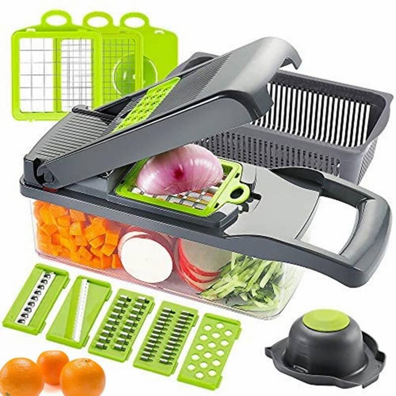 Products 800x800 - 9 16-in-1 Mandoline Slicer & Vegetable Chopper | Multifunctional Food Cutter & Grater