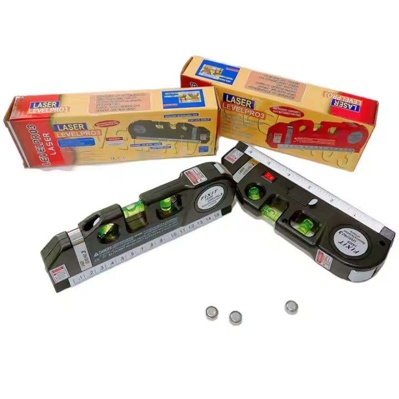 ProductImage16_1753448247.jpg Laser Level Pro3 Multipurpose Tool | Vertical, Cross Line & Measuring Tape with Rulers - Image 4