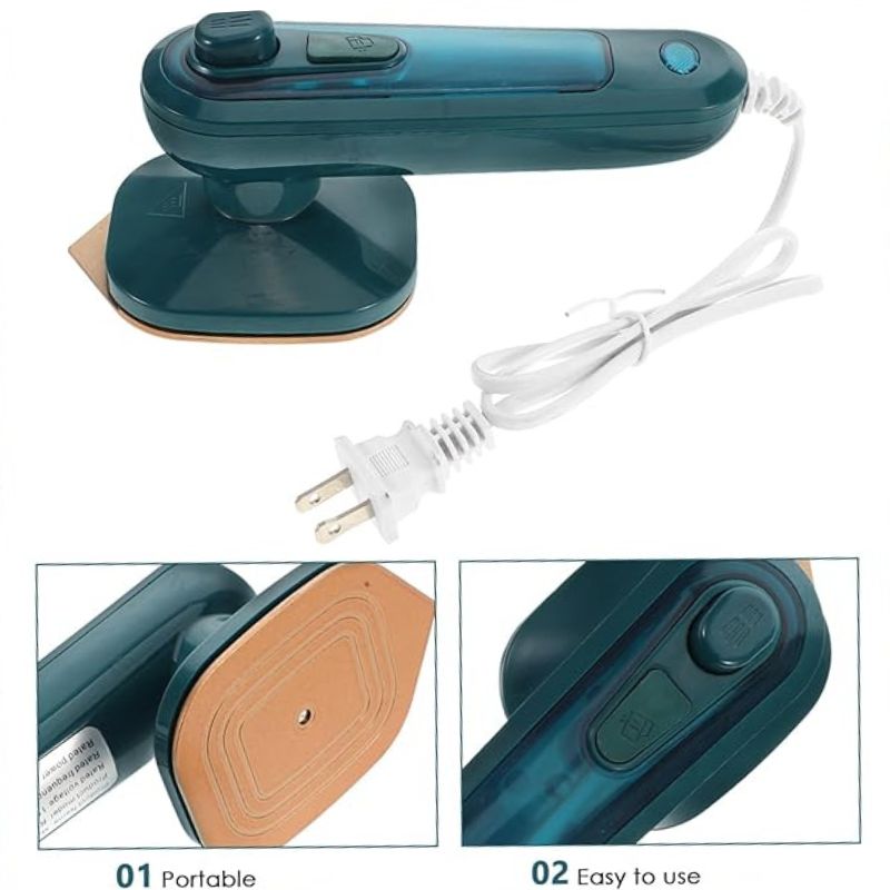 ProductImage35_1753690497.jpg Portable Mini Steam Iron | Handheld Garment Steamer Wrinkle Remover Travel-Friendly - Image 5