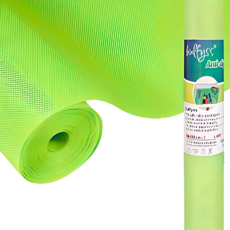 ProductImage73_1754655521.jpg Anti-Slip Fridge & Shelf Mat | Waterproof Washable Liner for Kitchen Drawers Cabinets | Parrot Green