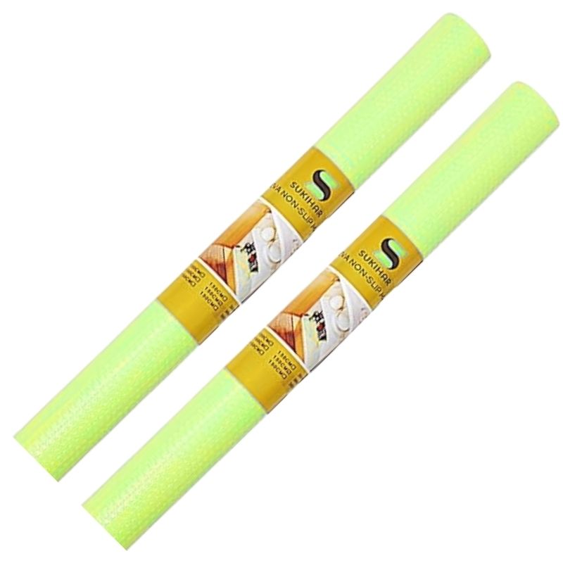 ProductImage76_1754655520.jpg Anti-Slip Fridge & Shelf Mat | Waterproof Washable Liner for Kitchen Drawers Cabinets | Parrot Green - Image 3