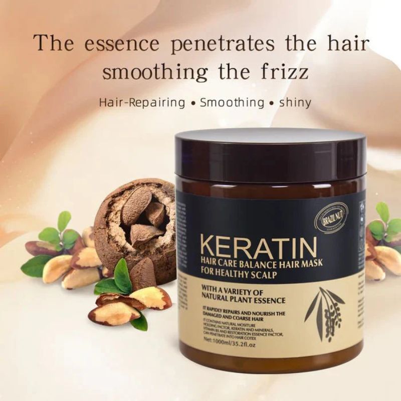ProductSize11_1752752937.jpg Brazil Nut Keratin Hair Mask 500ml | Nourishing, Strengthening & Smoothing Hair Treatment - Image 2