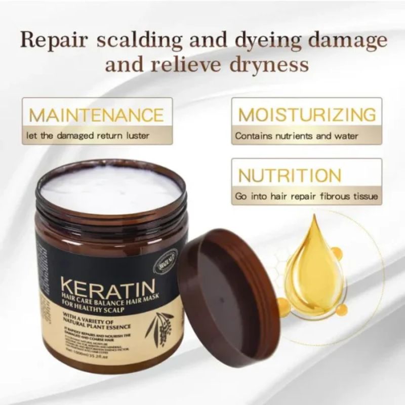 ProductSize12_1752752937.jpg Brazil Nut Keratin Hair Mask 500ml | Nourishing, Strengthening & Smoothing Hair Treatment - Image 3