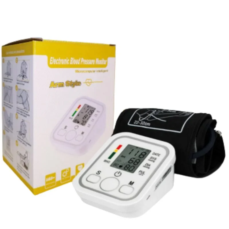 digital blood pressure monitor | upper arm automatic bp machine with large lcd display, memory storage & voice function for home monitoring digital blood pressure monitor | upper arm automatic bp machine with large lcd display, memory storage & voice function for home monitoring