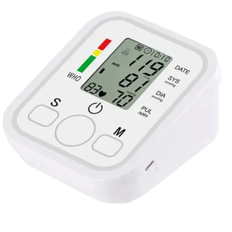 digital blood pressure monitor | upper arm automatic bp machine with large lcd display, memory storage & voice function for home monitoring digital blood pressure monitor | upper arm automatic bp machine with large lcd display, memory storage & voice function for home monitoring
