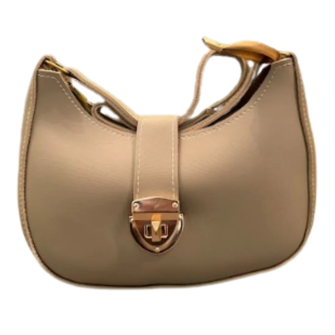 Untitleddesign11_1756470733.webp Crescent Leather Luxury Shoulder Bag for Women | Skin Color - Image 4