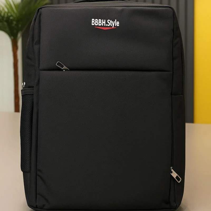 Untitleddesign44_1756559882.webp Slim Business Laptop Backpack | Lightweight Travel & Office Bag with Multi-Pockets | Black - Image 2
