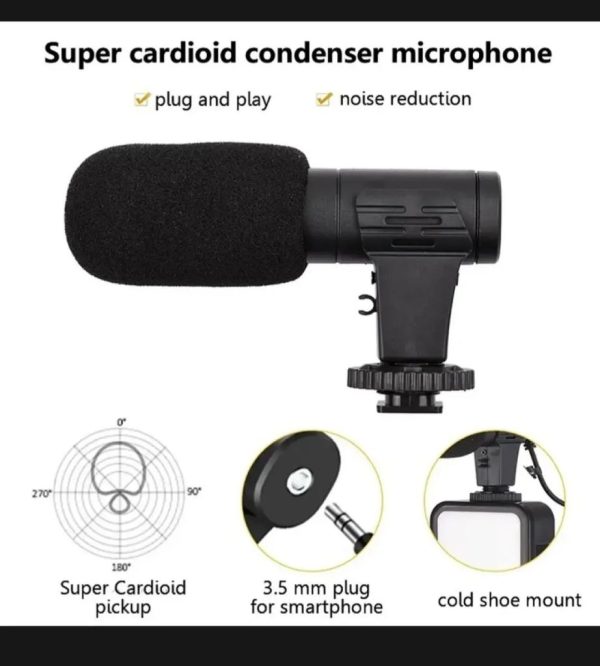 ay-49-video-making-kit-vlogging-tripod-triple-band-light-5_1726924349.jpg AY-49 Video Making Kit | All-in-One Vlogging Tripod with Wireless Remote, Microphone, LED Light & Mobile Holder - Image 5