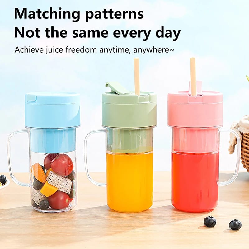 dc0c6b38c2c4ecddad25515cb4c9e24f_1727542280.jpg Crusher Juicer 2-in-1 Mini Portable Blender | USB Rechargeable | 6-Blade High-Speed Juicer | Random Color - Image 4